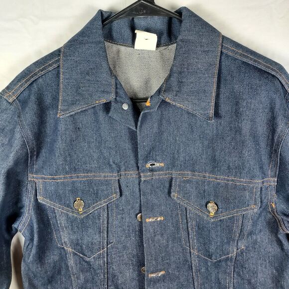 Big Smith Vintage Denim Chore Jacket Deadstock WPL 9477 USA Made Unworn Sz Mediu - Picture 2 of 12